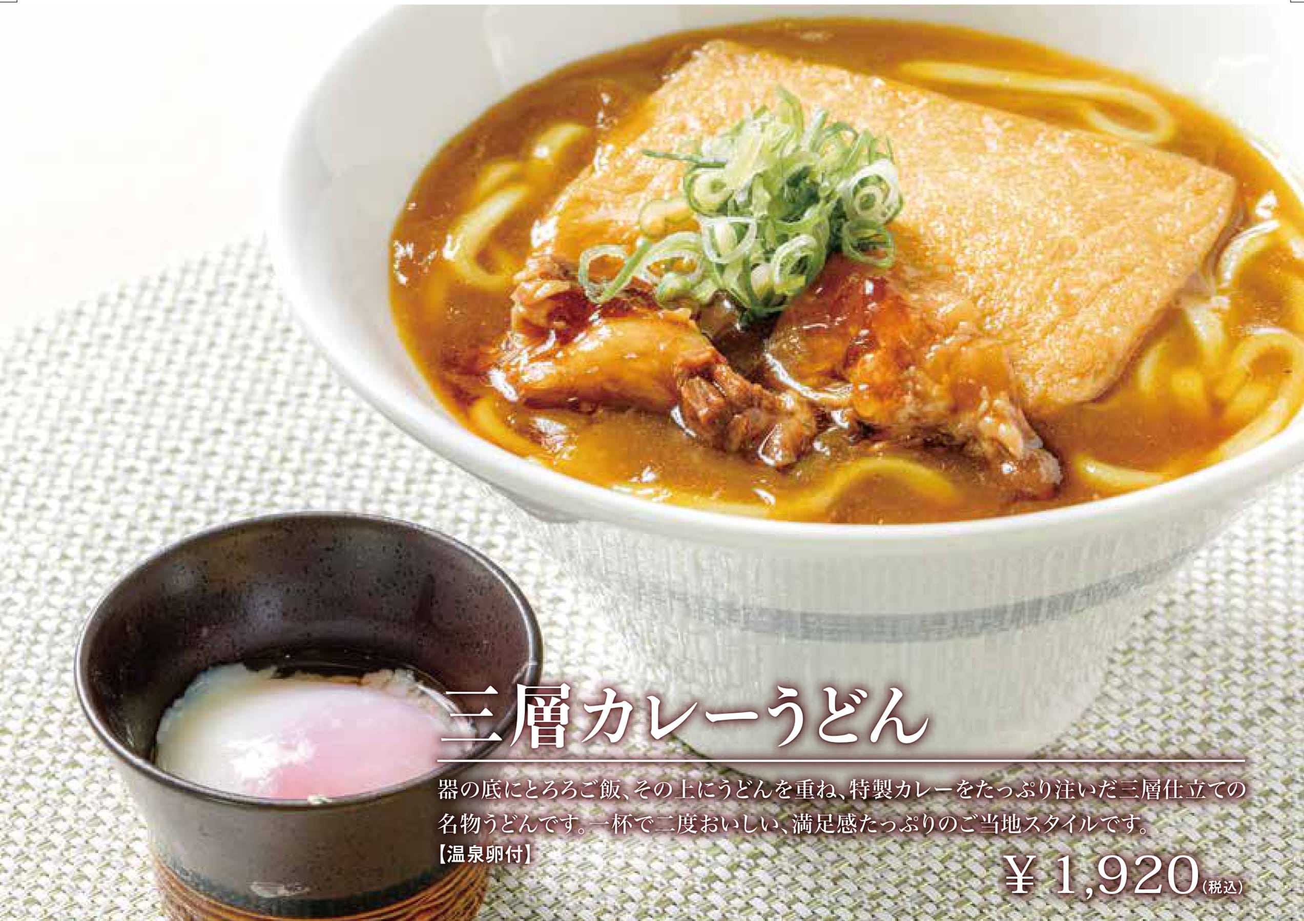 三層カレーうどん