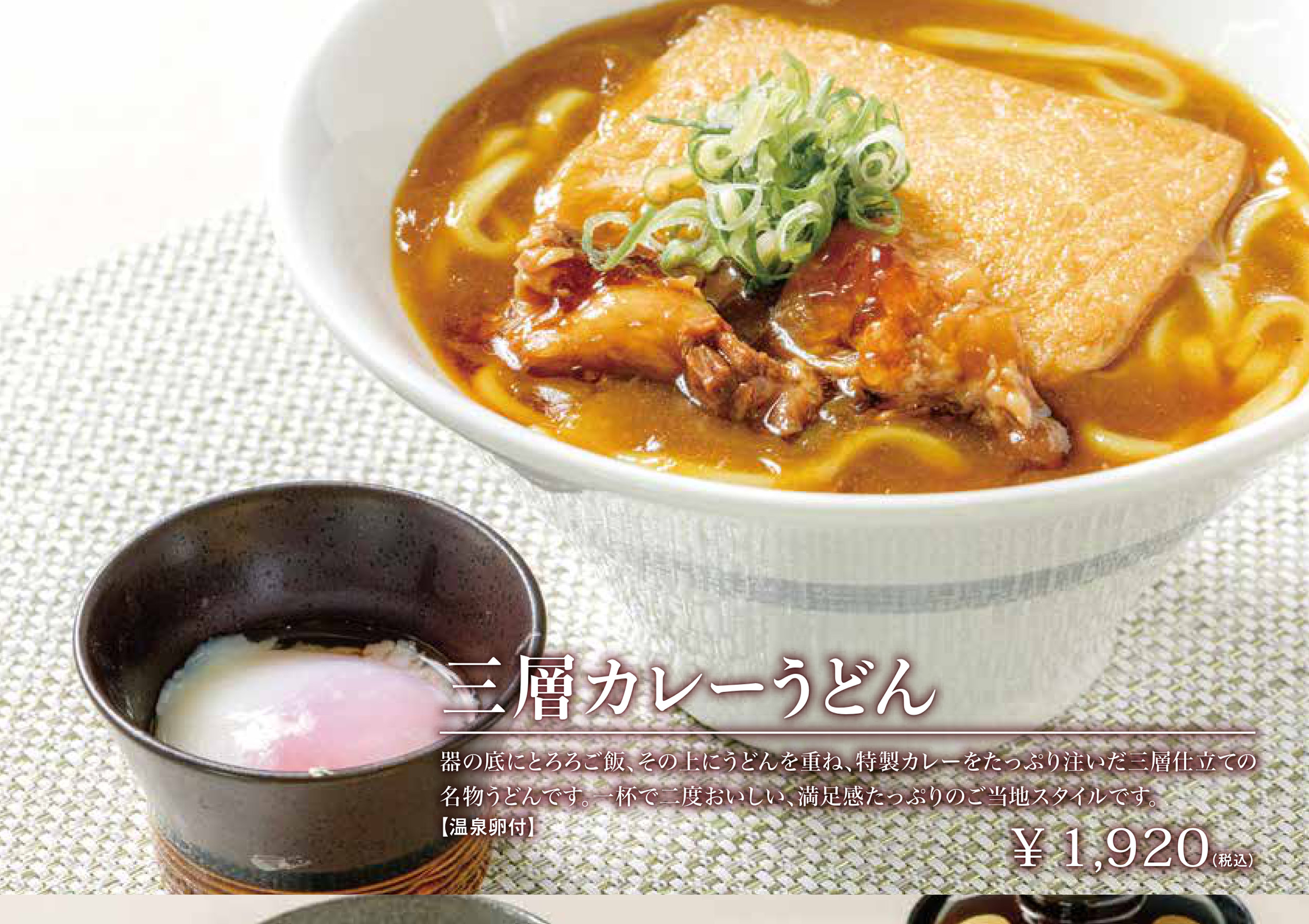 三層カレーうどん